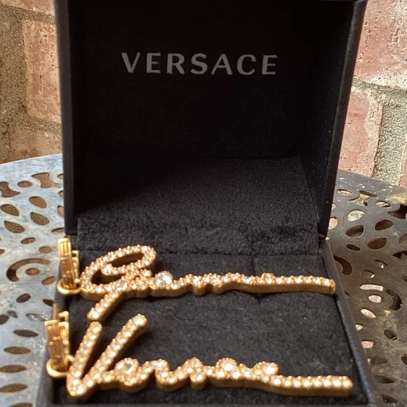 Versace Gold Earrings!! - Picture 3 of 7